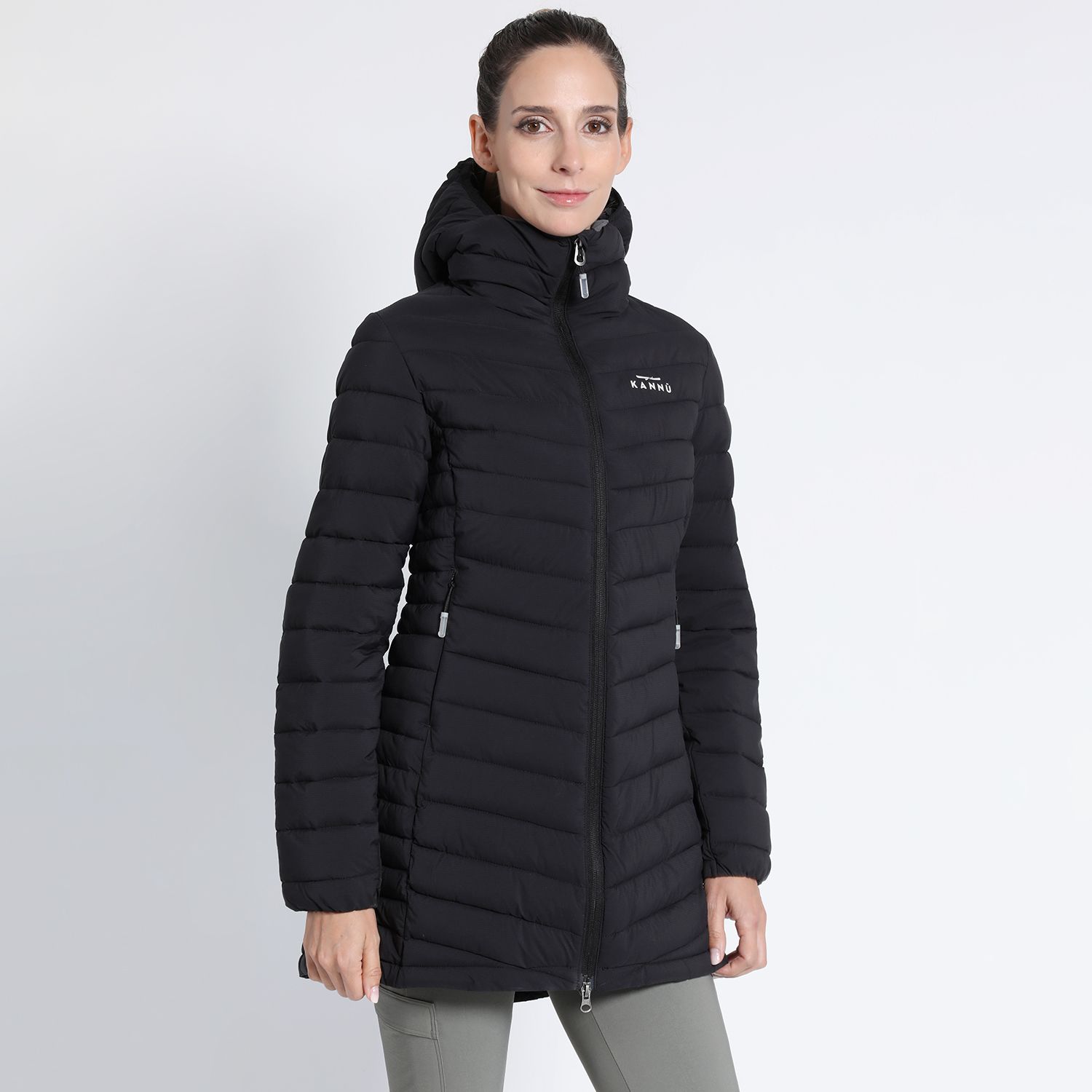 Parka Outdoor Larga Insulada Cisnes Mujer
