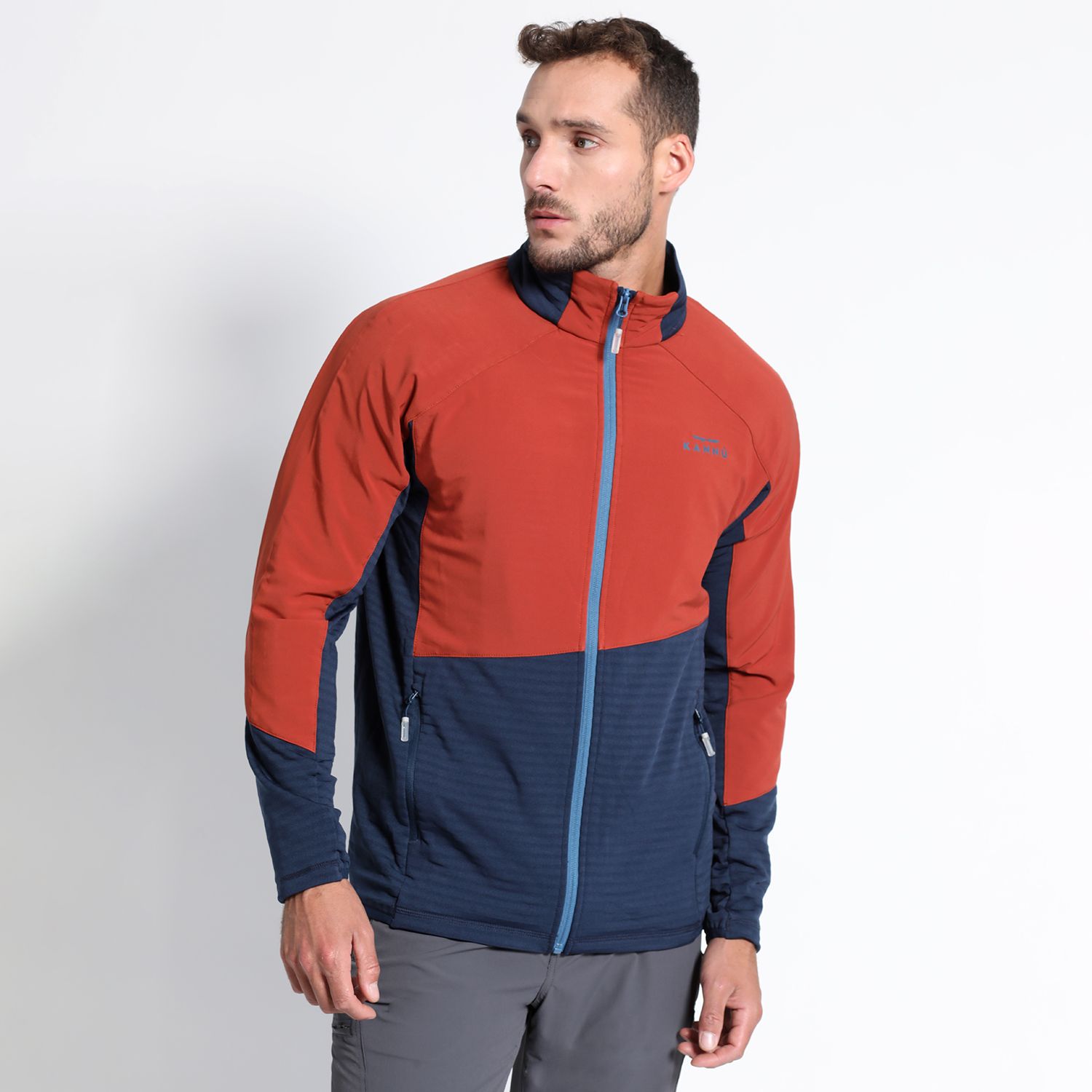 Polar Trail Running Bitone Full Zipper Hombre