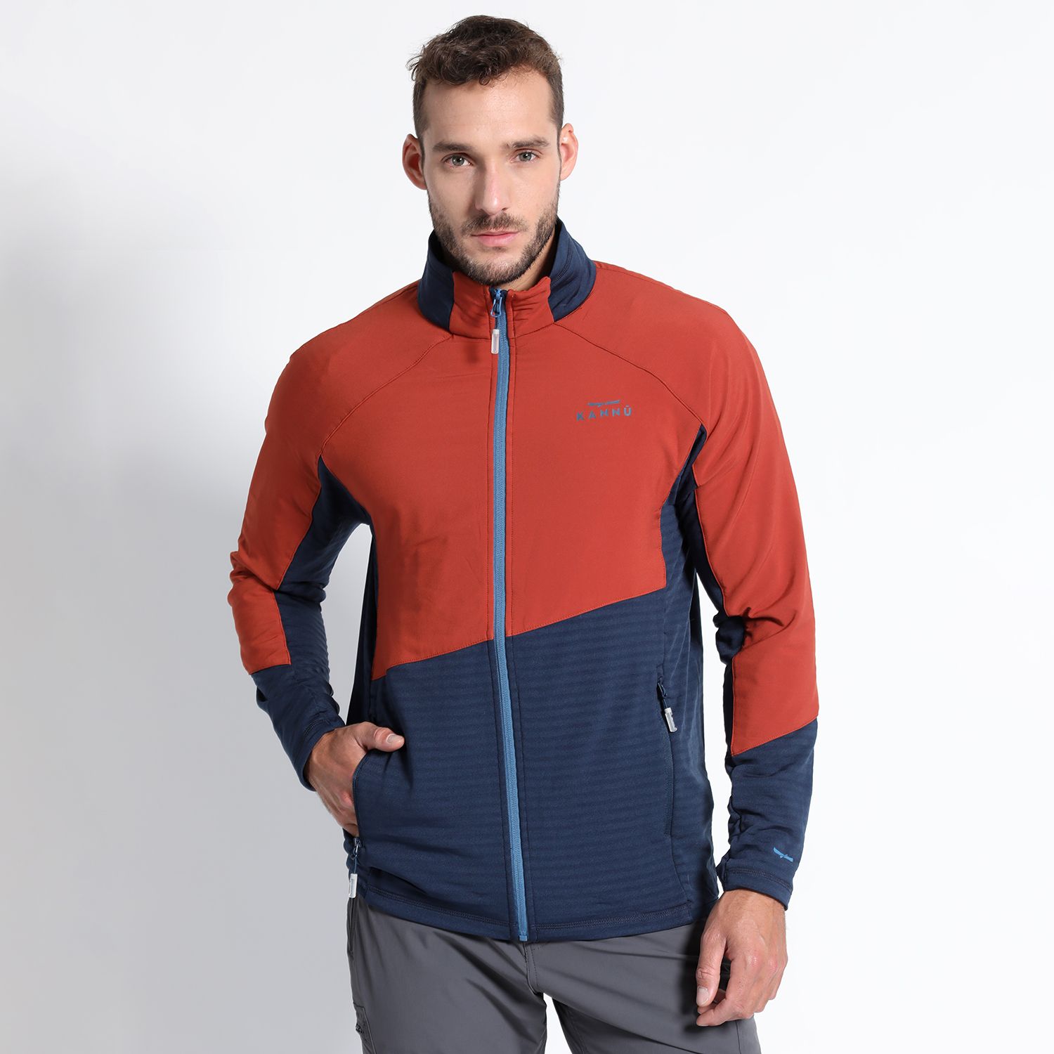 Polar Trail Running Bitone Full Zipper Hombre