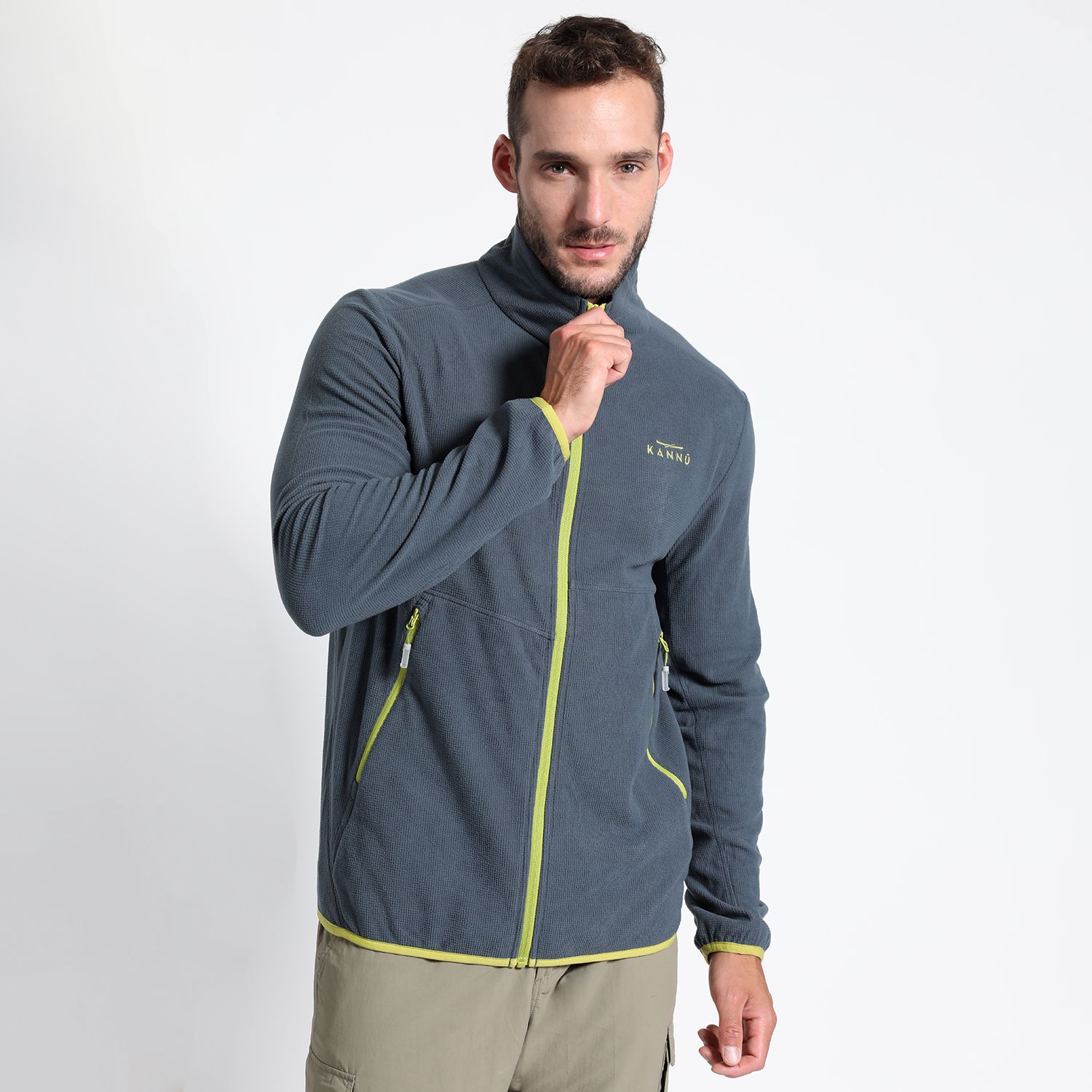 Polar Squares Full Zip Hombre