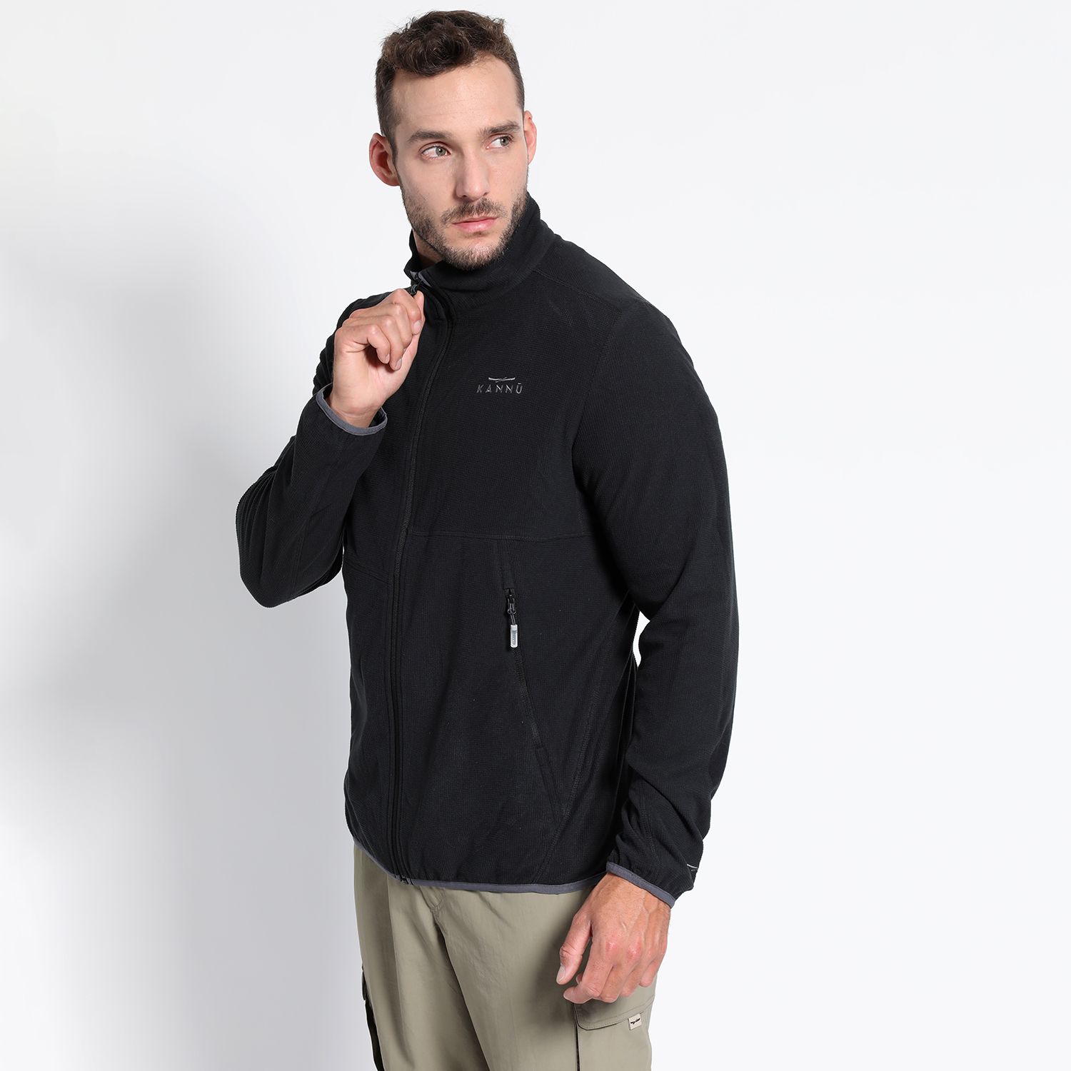 Polar Squares Full Zip Hombre