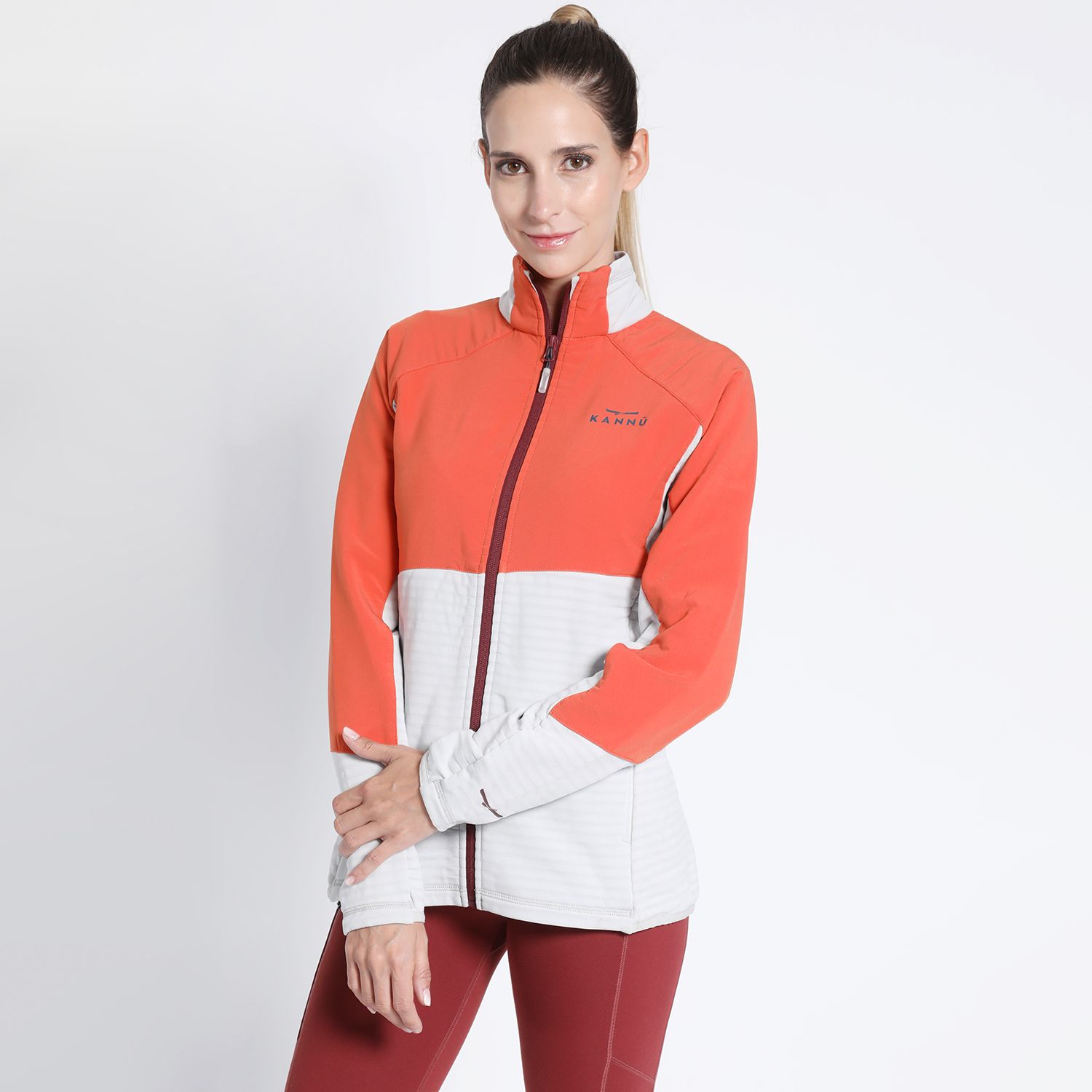 Polar Trail Running Bitone Full Zipper Mujer