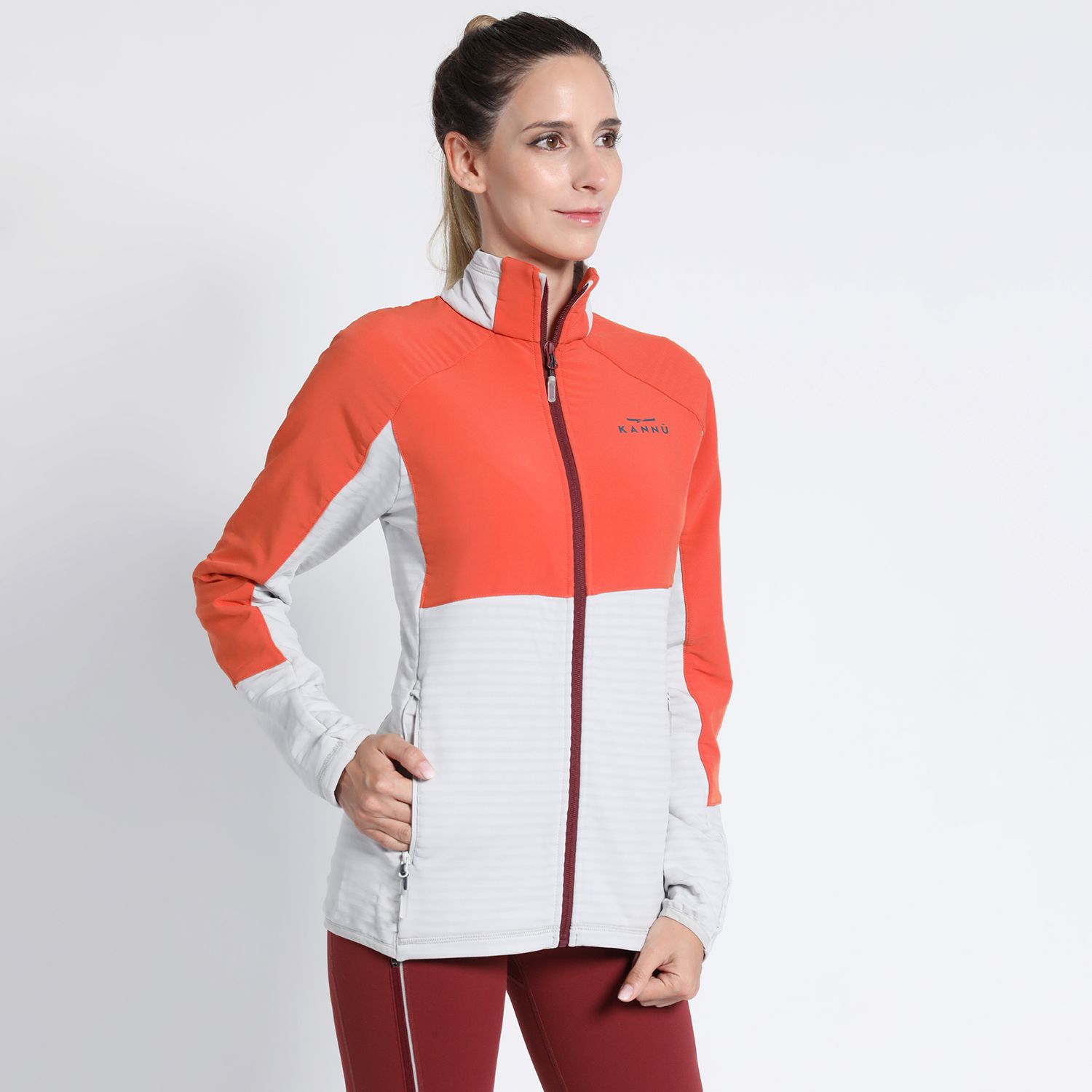 Polar Trail Running Bitone Full Zipper Mujer