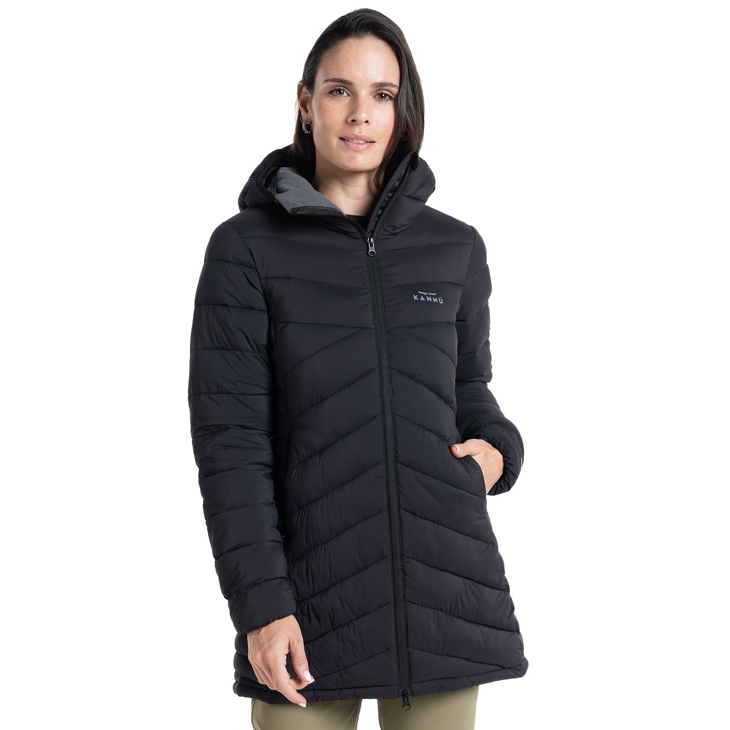 PARKA OUTDOOR LARGA INSULADA CISNES MUJER