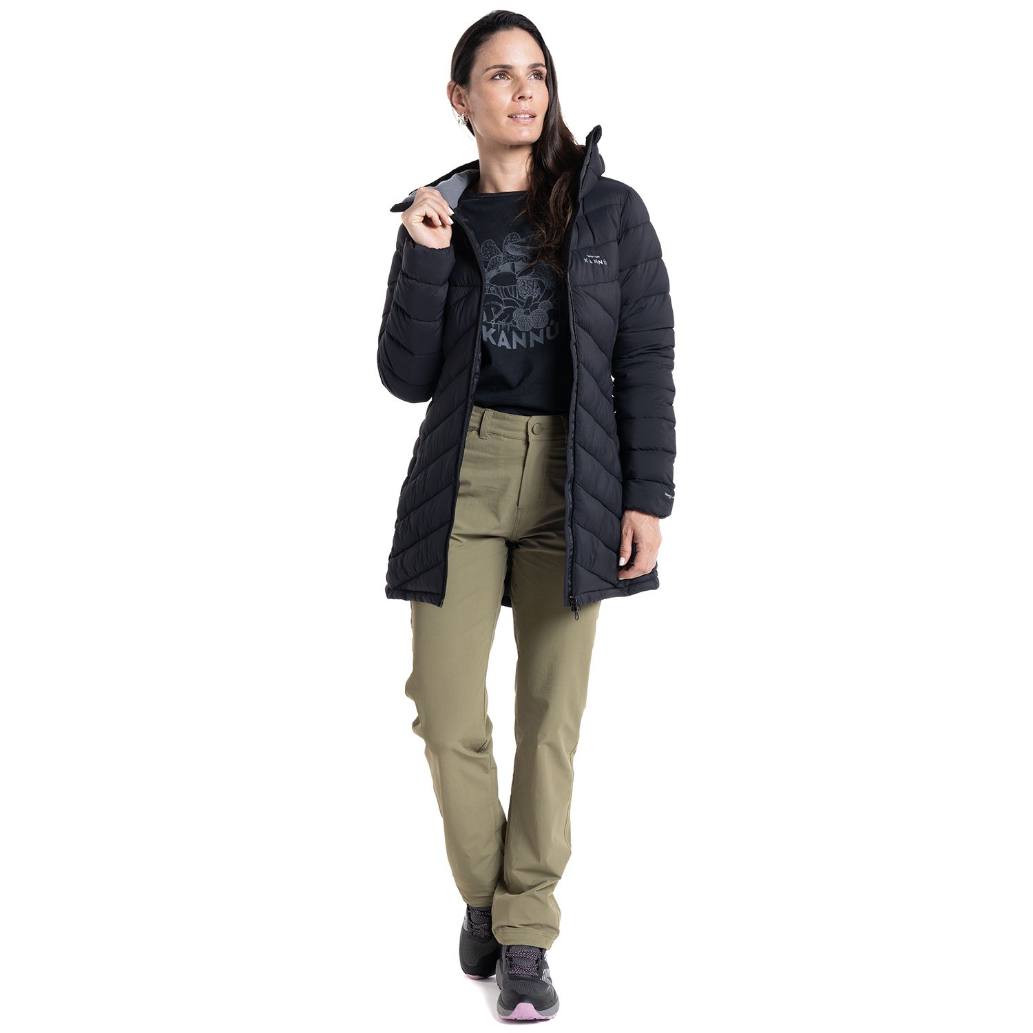 PARKA OUTDOOR LARGA INSULADA CISNES MUJER