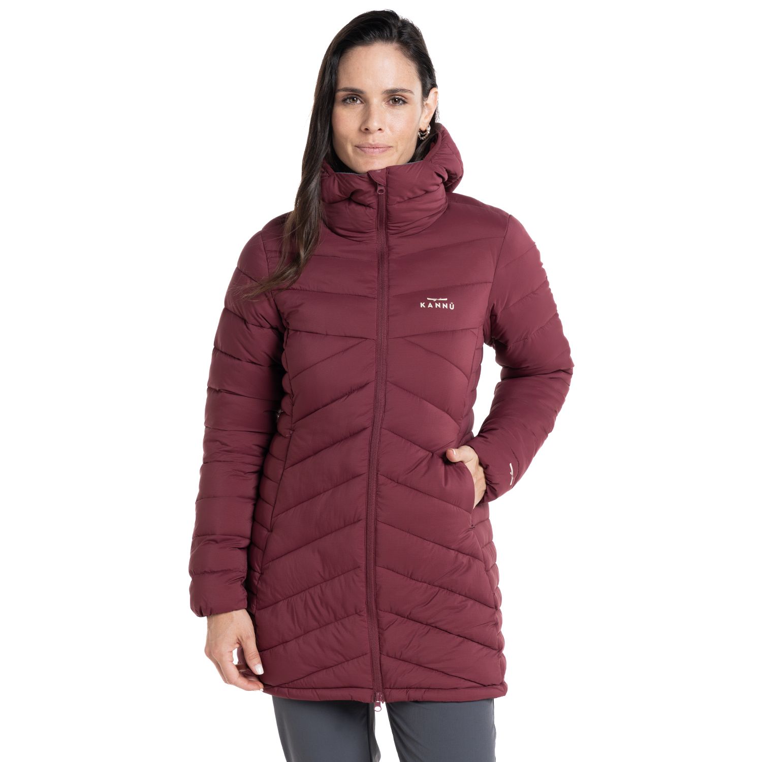PARKA OUTDOOR LARGA INSULADA CISNES MUJER