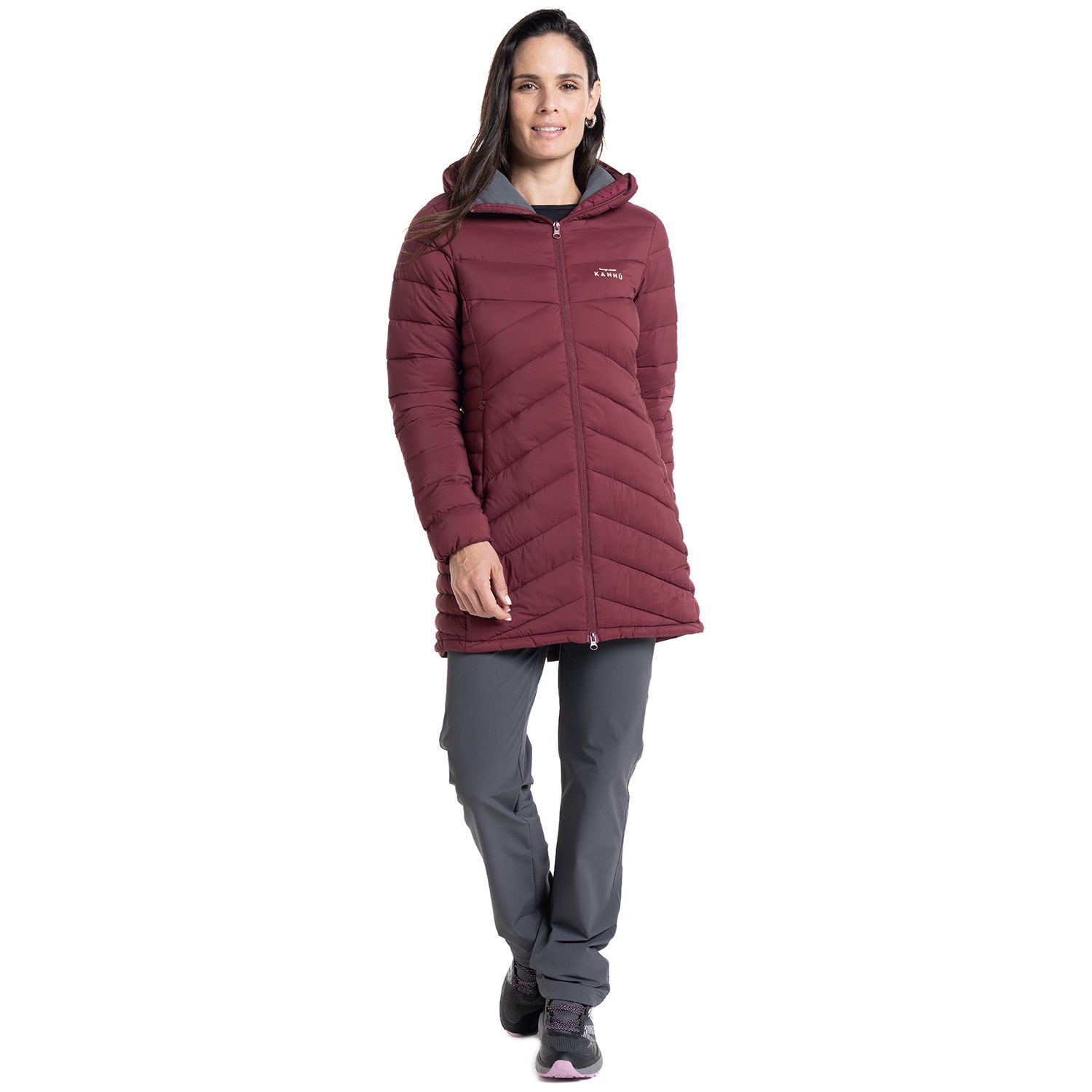 PARKA OUTDOOR LARGA INSULADA CISNES MUJER