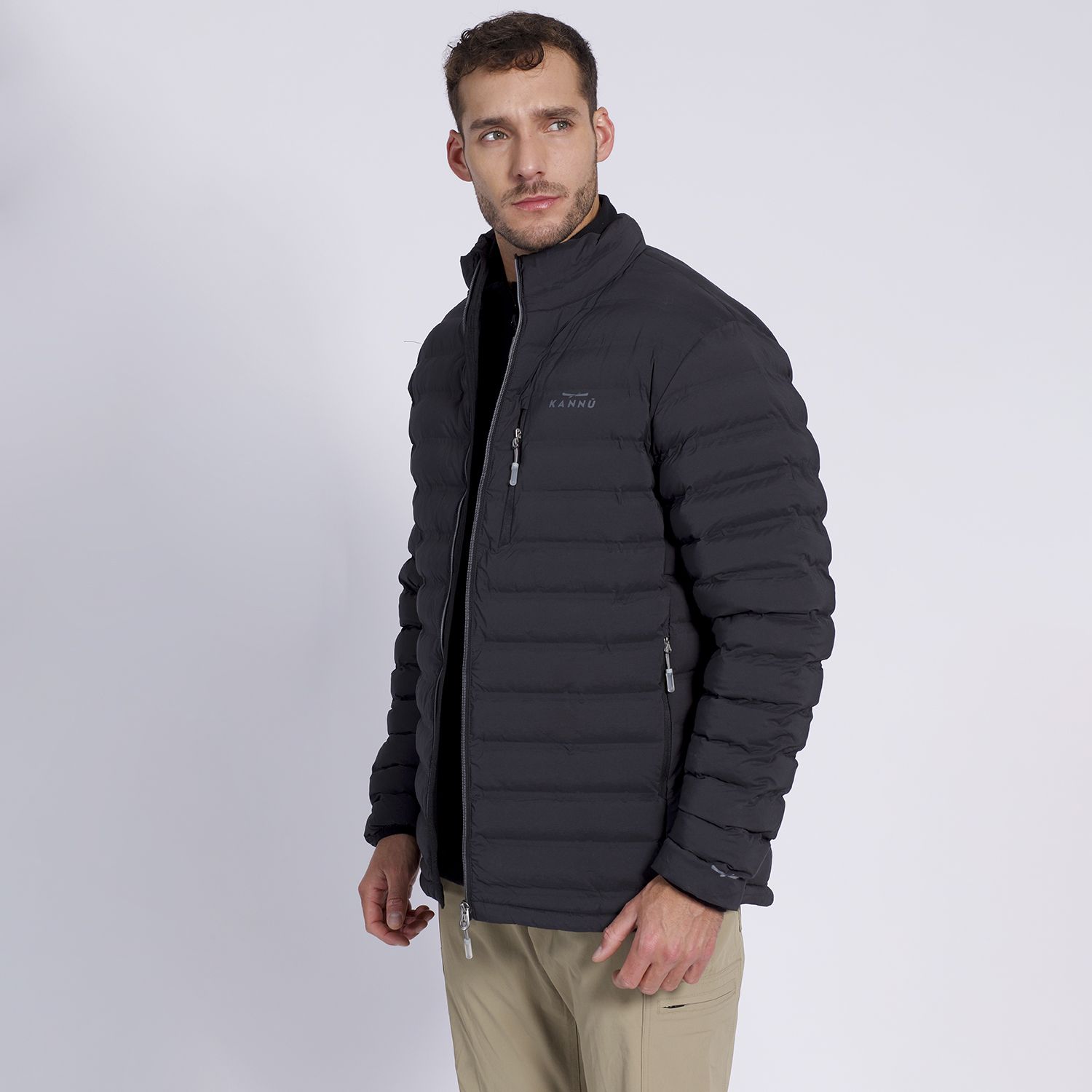 Parka Insulada Grey Hombre