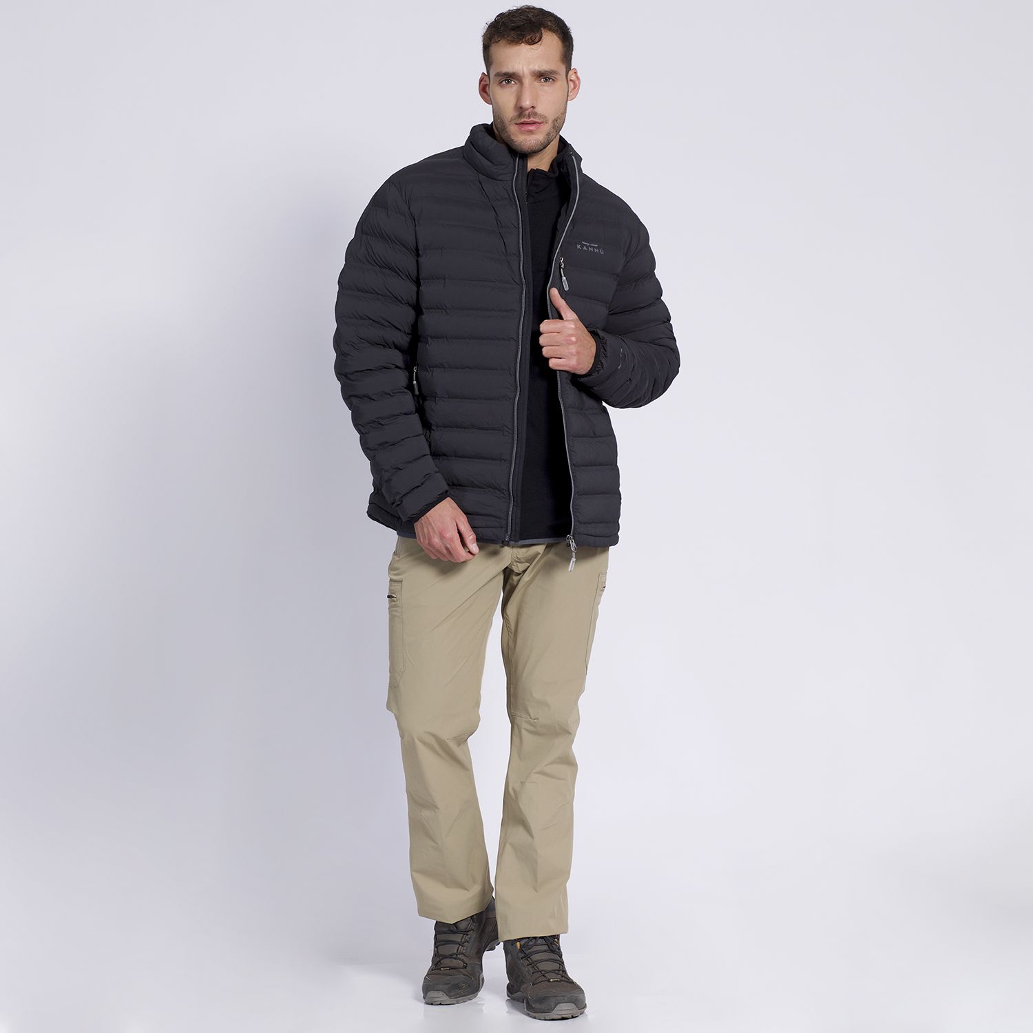 Parka Insulada Grey Hombre