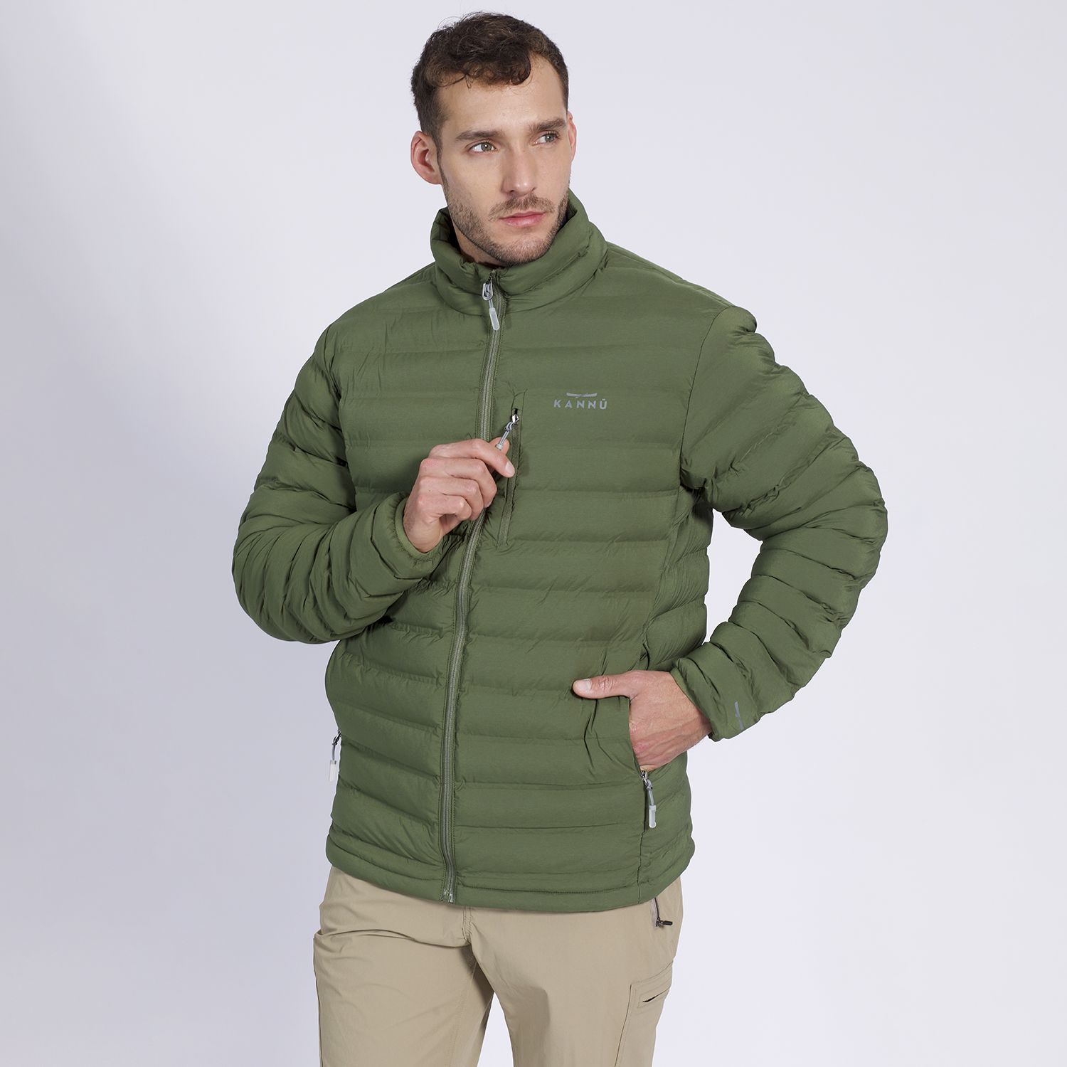 Parka Insulada Grey Hombre