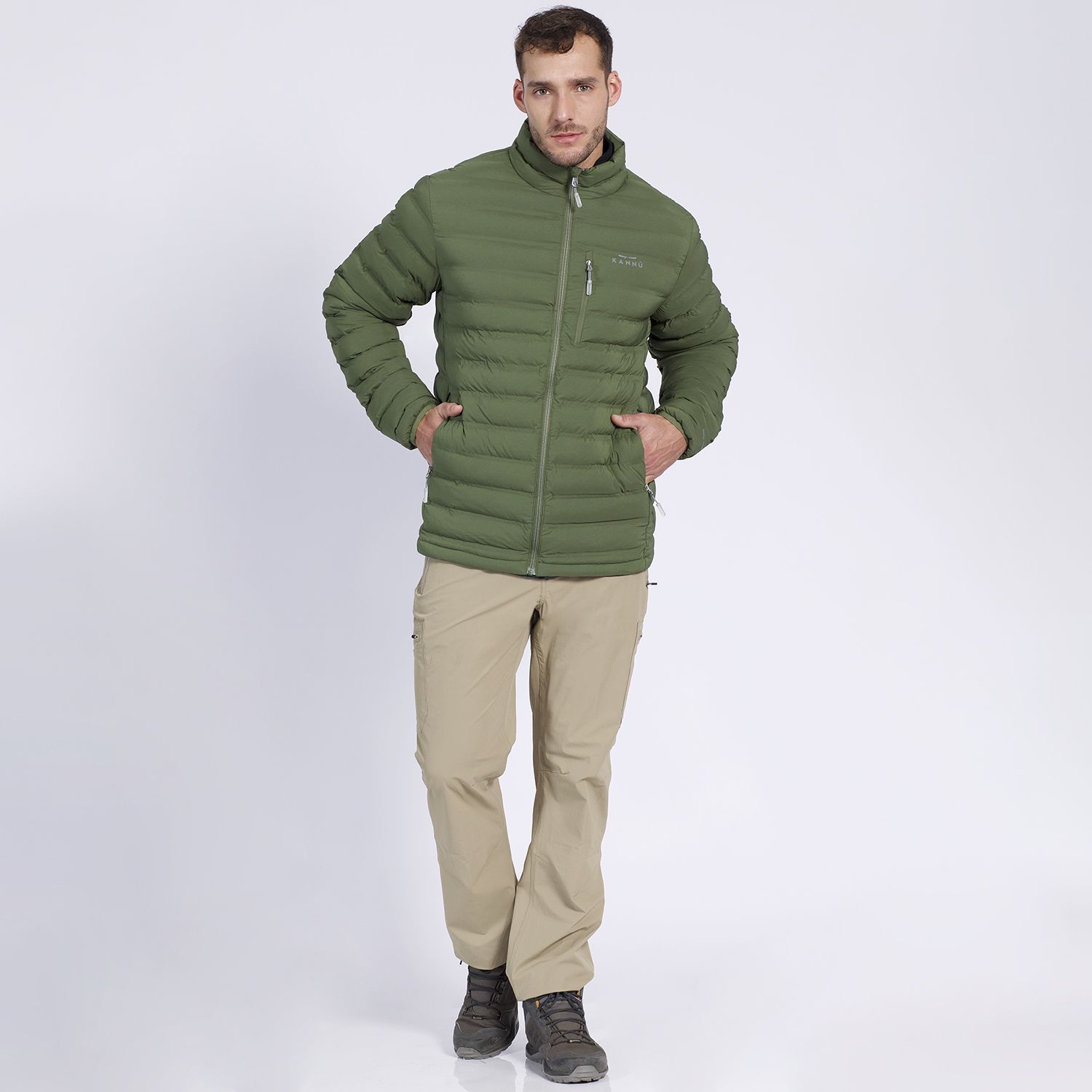 Parka Insulada Grey Hombre