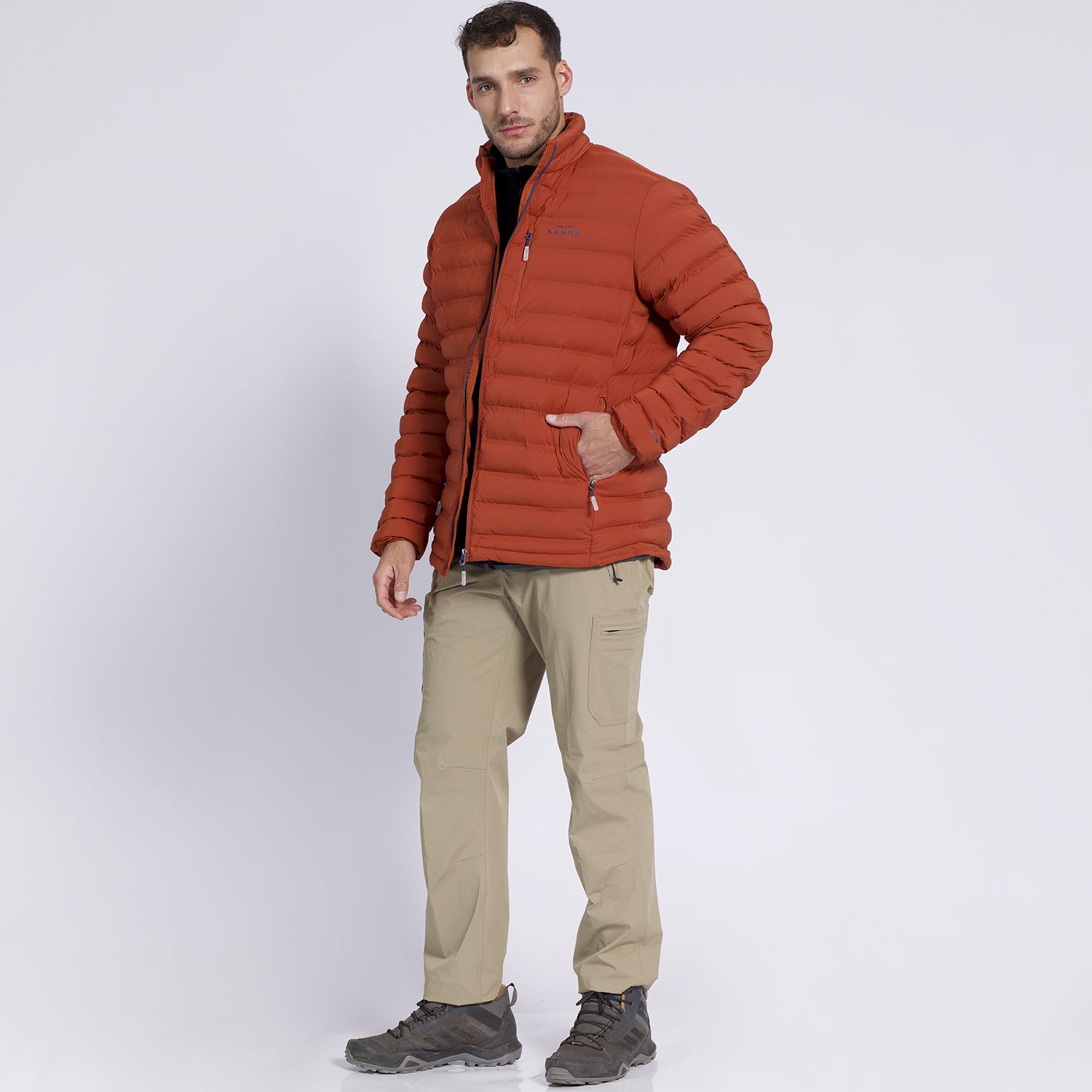 Parka Insulada Grey Hombre