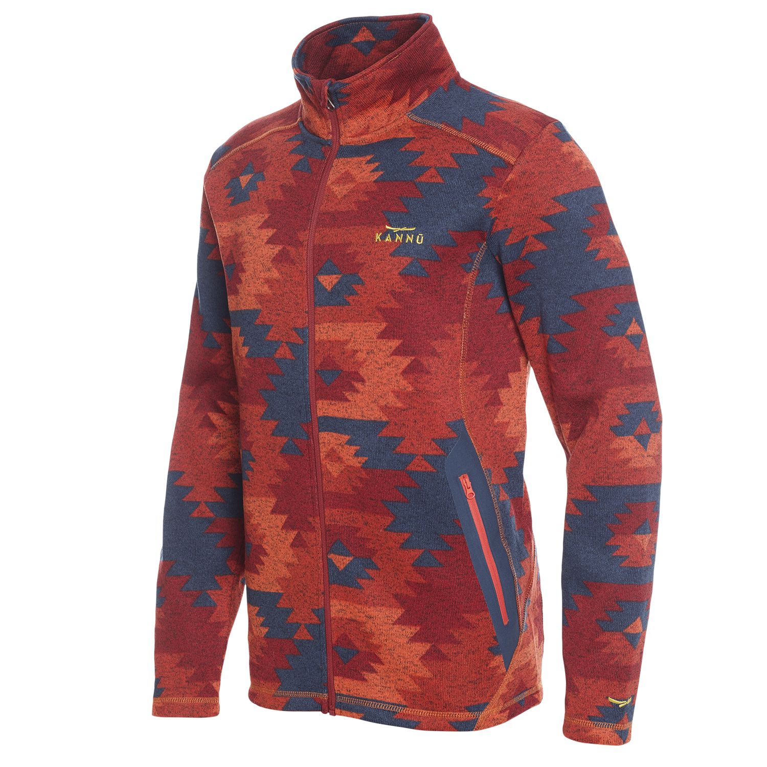 Polar Etnico Print Full Zip Hombre